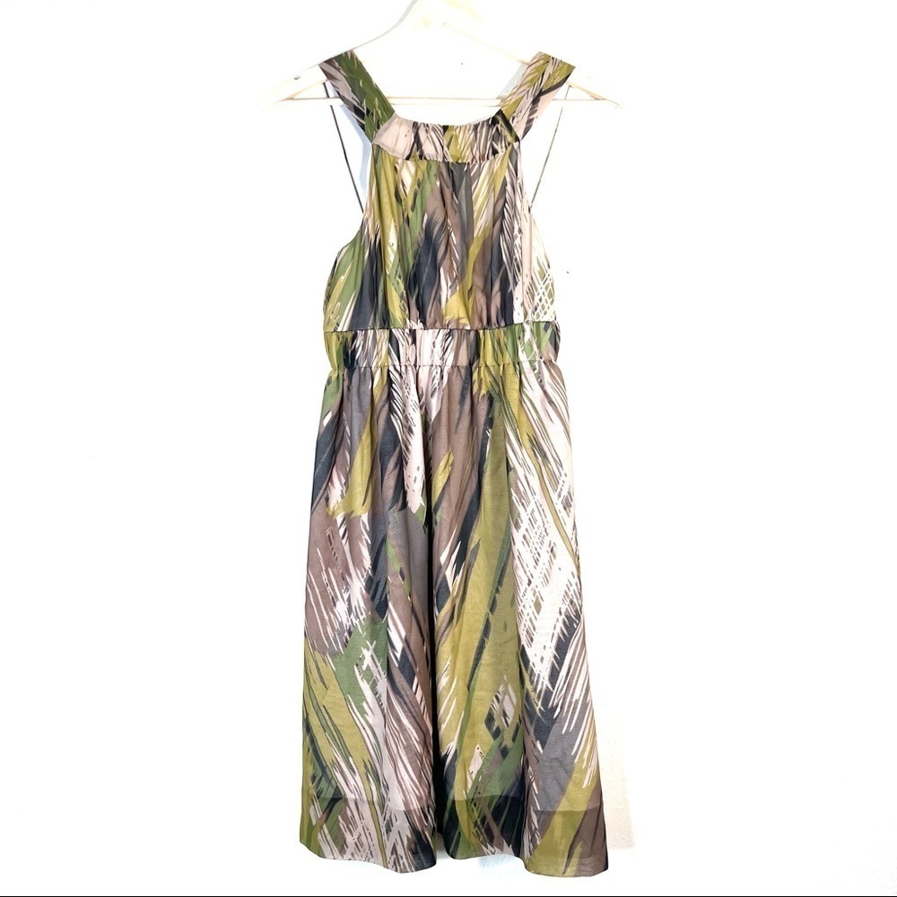 NWOT Anthropology Fei Silk Pampas Printed Dress Size 0